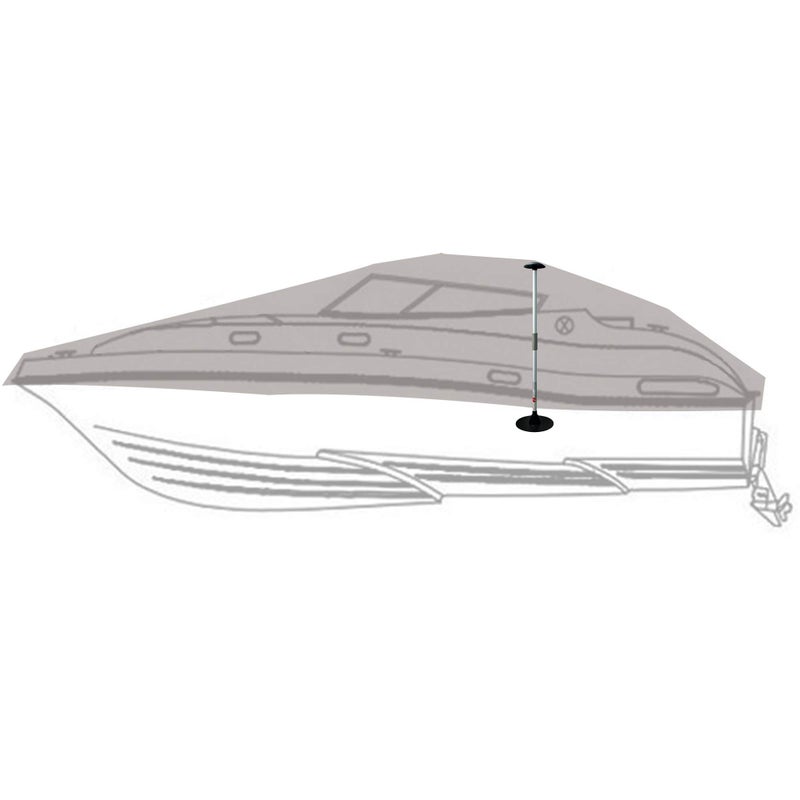 NEXCOVER Boat Cover Support Pole | Valued 2 Pack | 2 Stage Extension Aluminum Boat Pole Support | Adjustable Height from 37â€ - 67â€ for Jon Pontoon Boat and More. - Image 4
